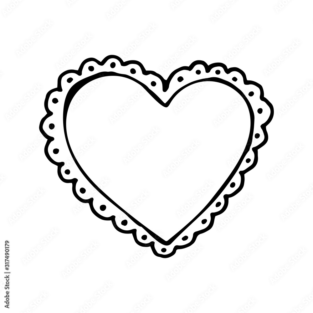 Happy Valentine's Day. Single heart icon . Сoncept valentine, Happy Anniversary, wedding. Hand drawn vector illustration in doodle style outline drawing isolated on white background. Happy Valentine's Day. Single heart icon . Сoncept valentine, Happy Anniversary, wedding. Hand drawn vector illustration in doodle style outline drawing isolated on white background.