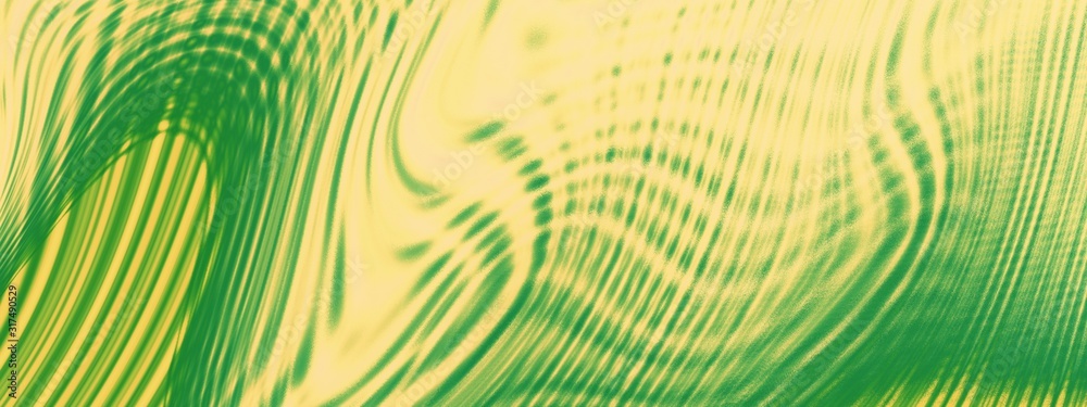 Fototapeta premium Wave green grunge art illustration pattern background