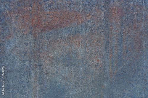 gray brown metal texture from rusty iron old wall