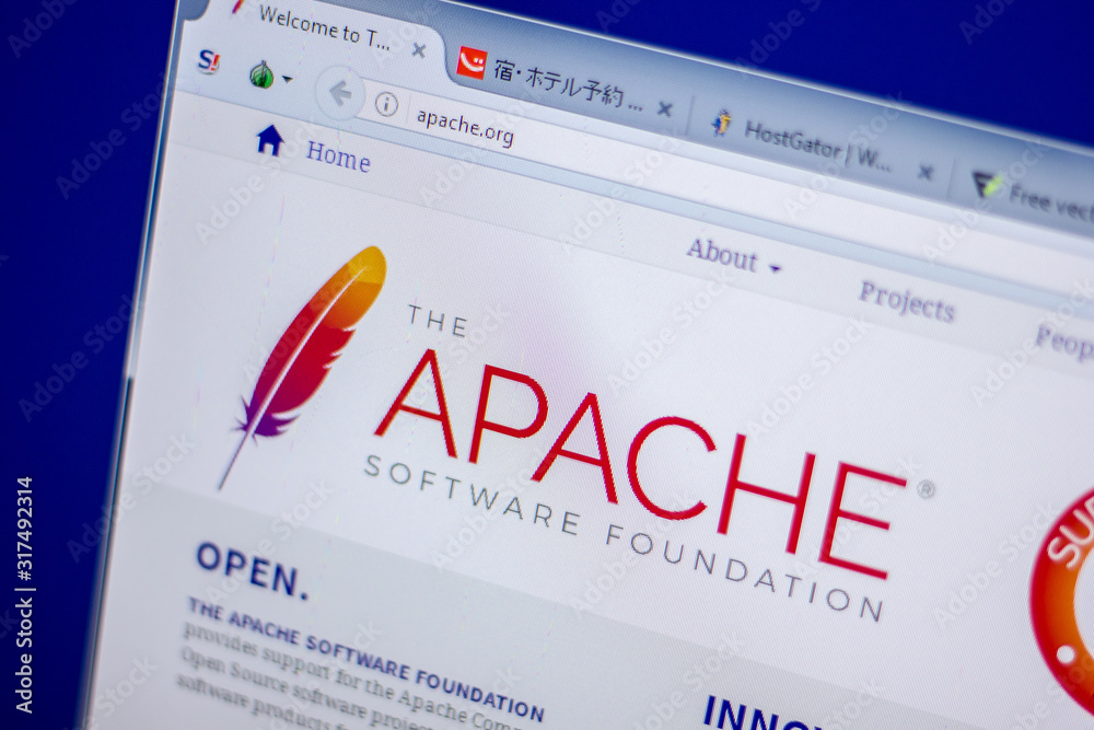Ryazan Russia June 05 2018 Homepage Of Apache Website On The Ryazan russia june 05 2018 homepage of apache website on the