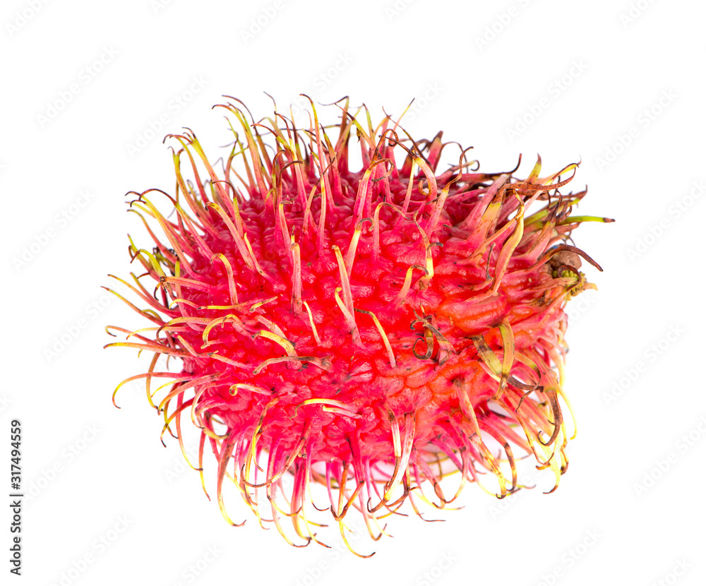 Fototapeta premium rambutan sweet delicious fruit an isolated on white background