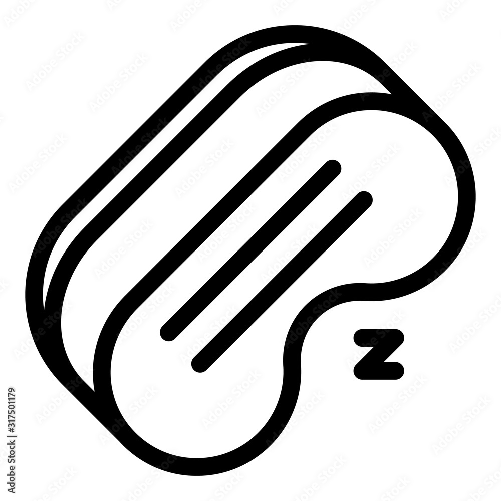 Trip mask sleep icon. Outline trip mask sleep vector icon for web design isolated on white background Trip mask sleep icon. Outline trip mask sleep vector icon for web design isolated on white background