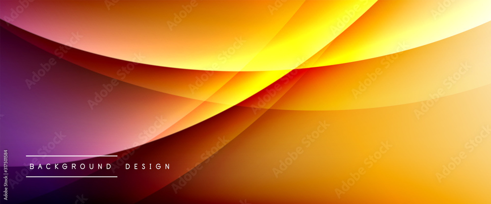 Wave liquid style lines with shadows and light on gradient background. Trendy simple fluid color gradient abstract background with dynamic straight shadow line effect Wave liquid style lines with shadows and light on gradient background. Trendy simple fluid color gradient abstract background with dynamic straight shadow line effect