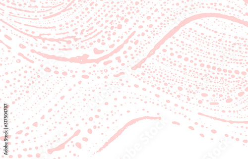 Grunge texture. Distress pink rough trace. Favorab