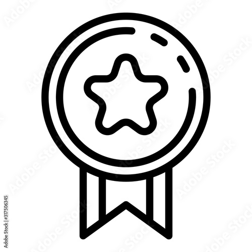 Video game reward icon. Outline video game reward vector icon for web design isolated on white background