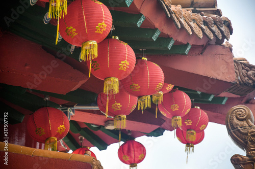 Canvas Print Thean Hou Temple exterior
