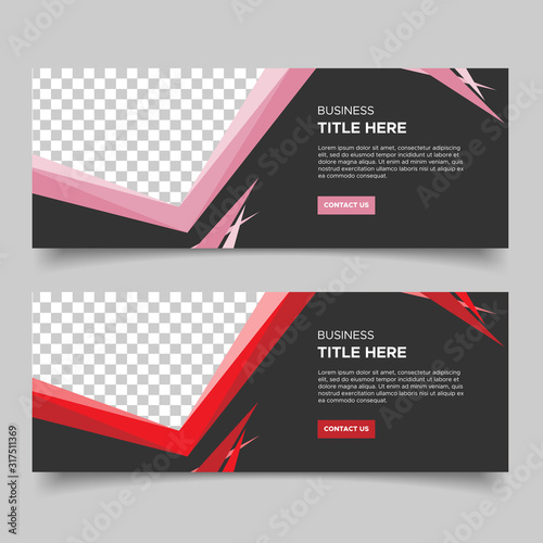 Minimal templates design for bannner photo