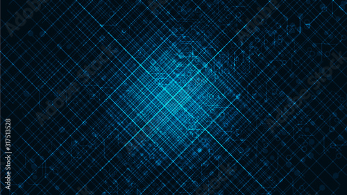 Big data with Circuit Microchip on Technology Background,Hi-tech and security Concept design,Free Space For text in put,Vector illustration.