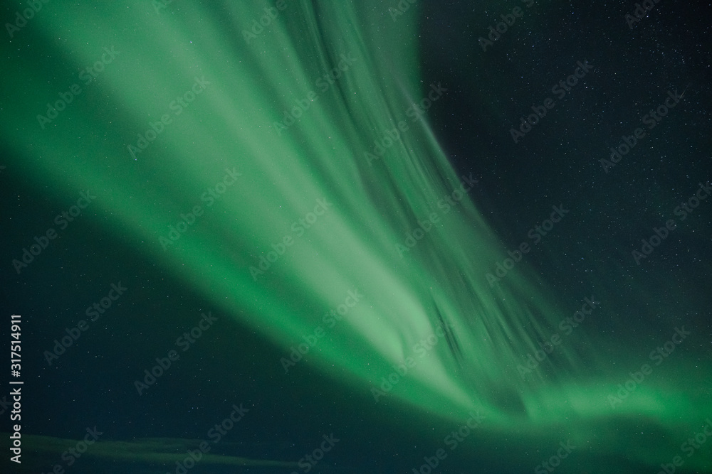 Aurora Borealis Northern lights over Icelandic sky