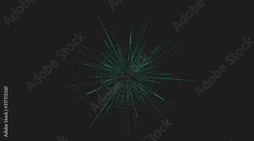 Abstract Futuristic Hyperspace speed motion on Black future Technology background,warp and expanding movement concept,vector Illustration.
