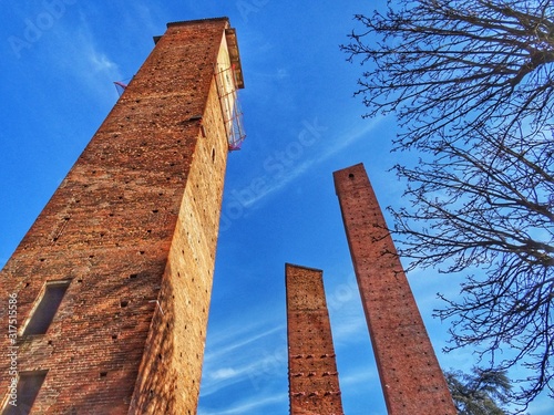 chimney and blue sky photo