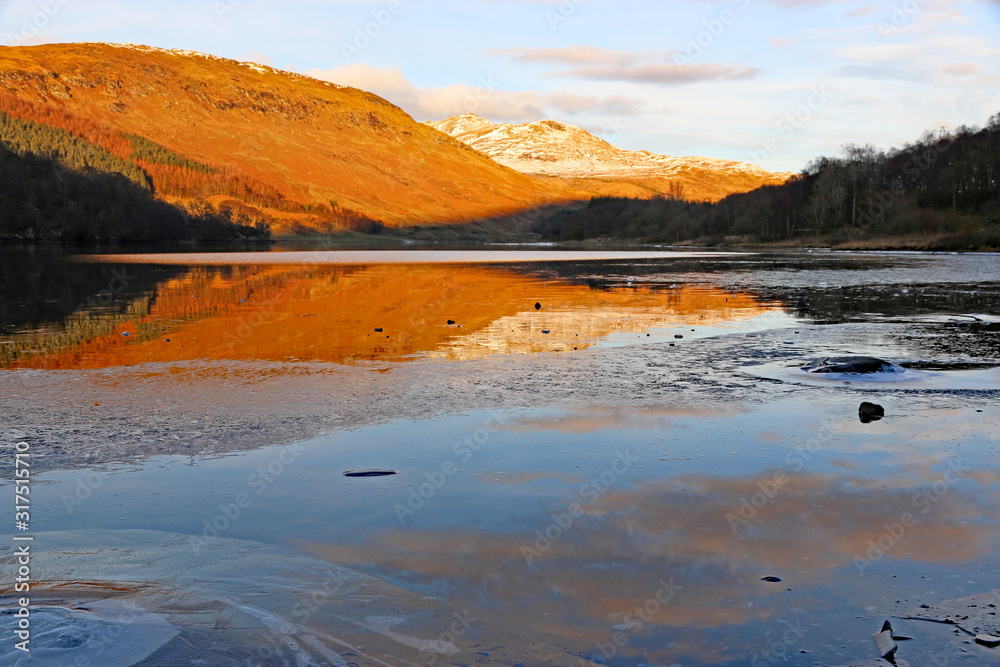 Loch Lubhair, Scotland in winter Loch Lubhair, Scotland in winter