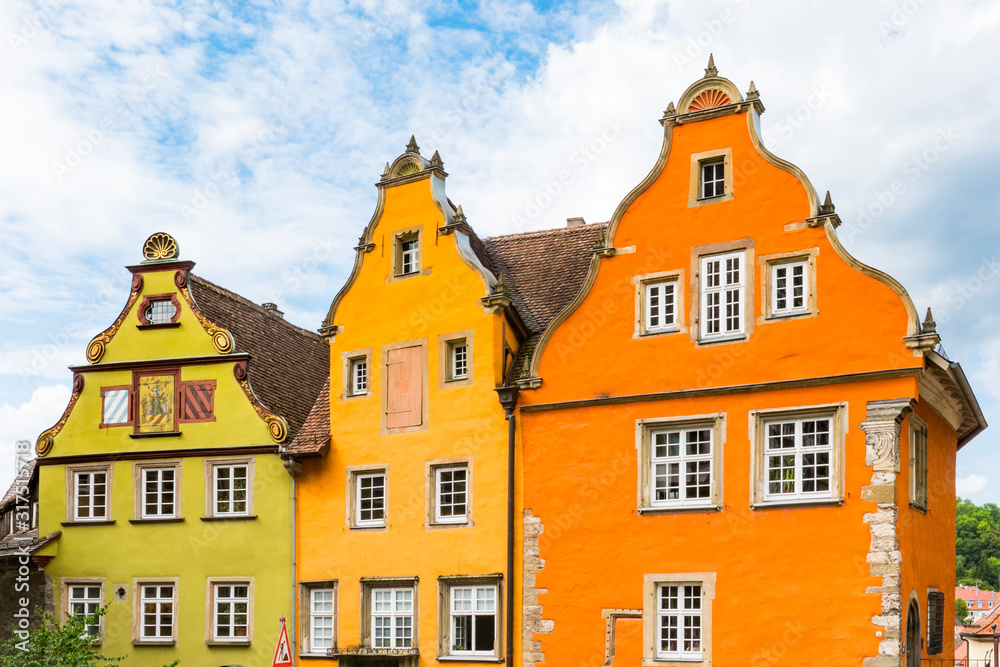 Fototapeta premium Colorful houses in Schwabisch Hall, Germany