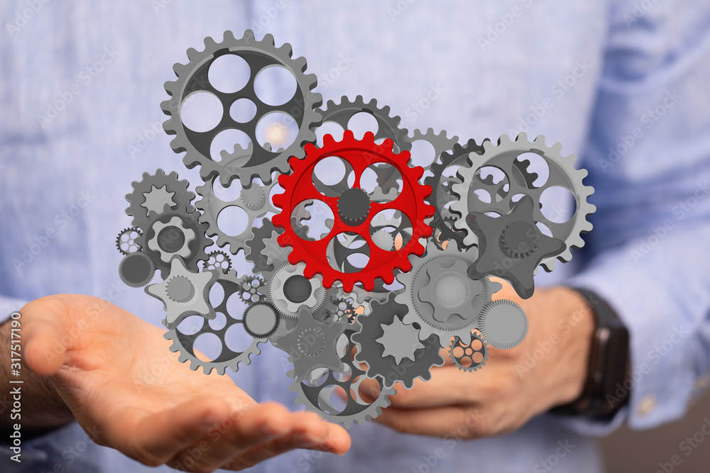 gear Technology setting concept background. gear Technology setting concept background.