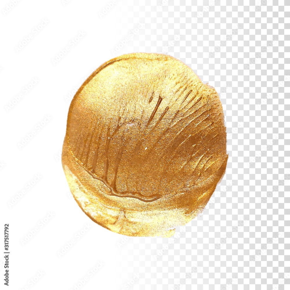 Gold hand drawn paint brush stroke Gold hand drawn paint brush stroke