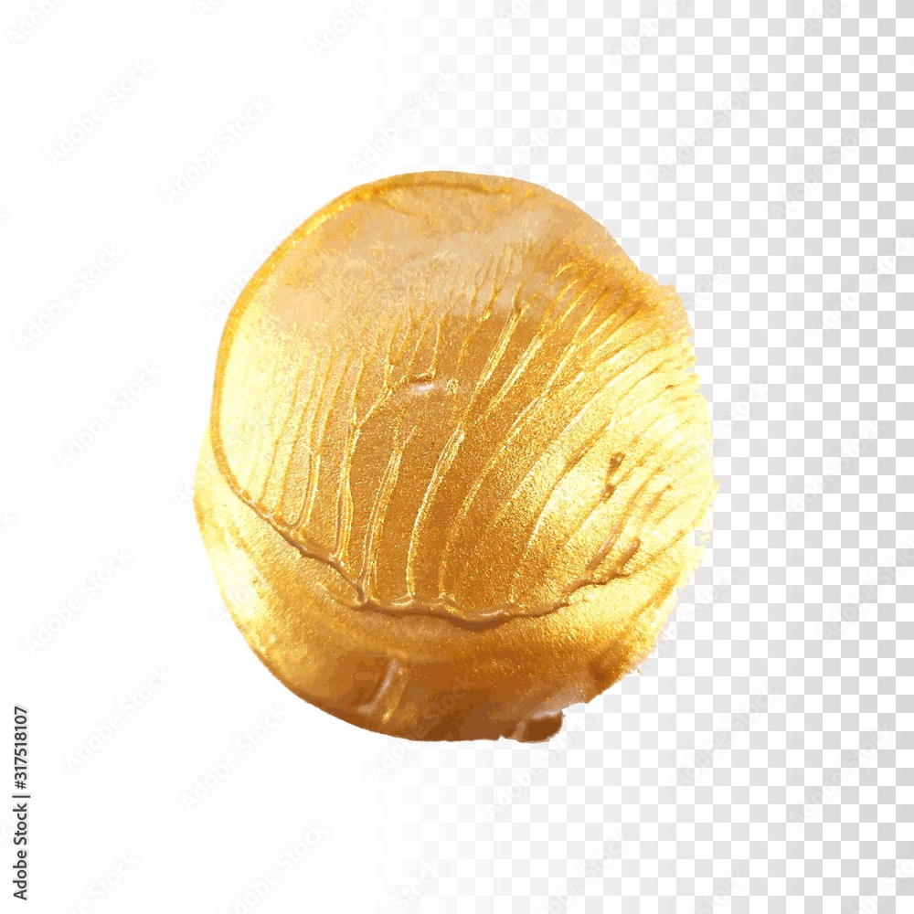 Gold hand drawn paint brush stroke Gold hand drawn paint brush stroke