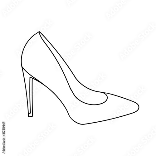 High heels icon women catwalk. Perfect for business concepts, icon, sign, symbol, label, sticker, poster, stationary, gift warps etc.