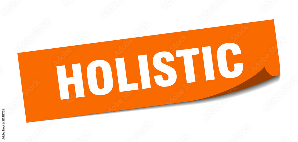 holistic sticker. holistic square sign. holistic. peeler holistic sticker. holistic square sign. holistic. peeler