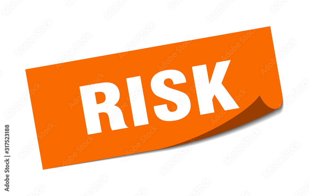 risk sticker. risk square sign. risk. peeler risk sticker. risk square sign. risk. peeler