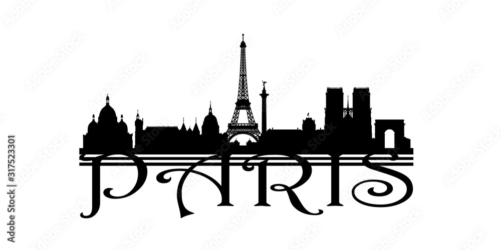 Paris Skyline Cityscape Eiffel Tower