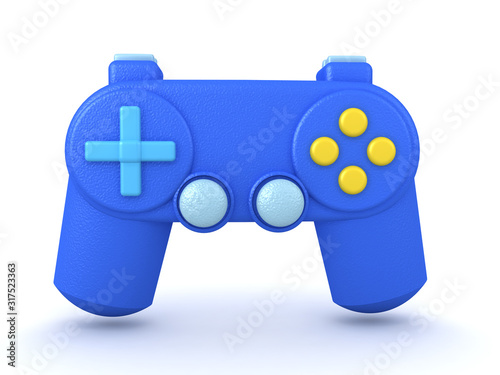 3D Rendering of video game controller gamepad