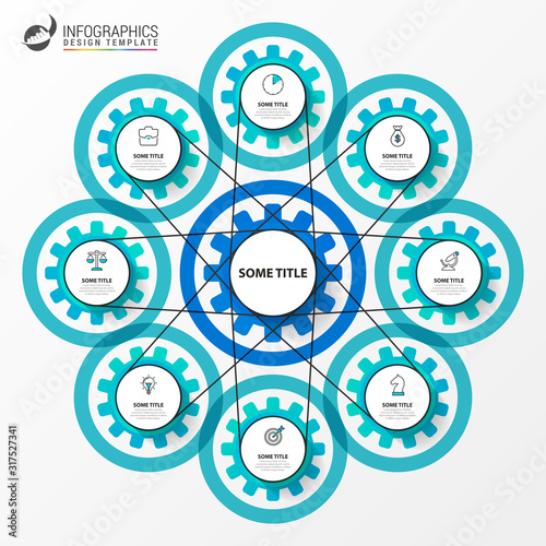 Infographic design template. Creative concept with 8 steps