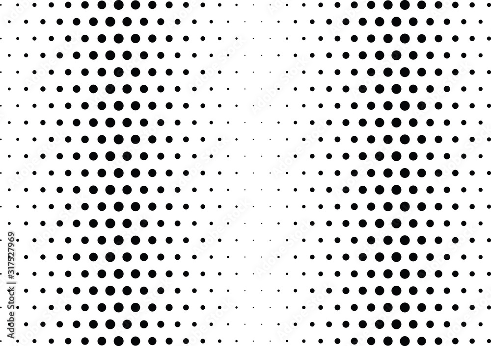 Abstract halftone dotted background. Monochrome pattern with dot and circles.  Vector modern pop art texture for posters, sites, business cards, cover postcards, interior design, labels, stickers.