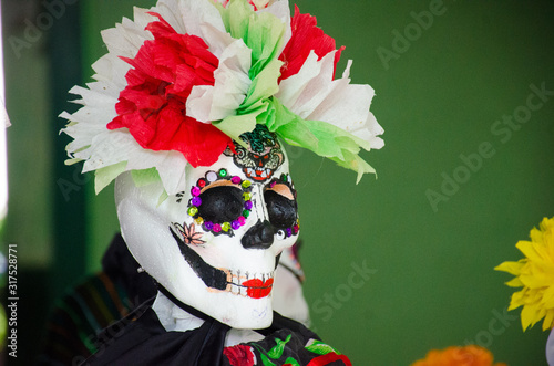 Mexican Catrina in Day of the Dead