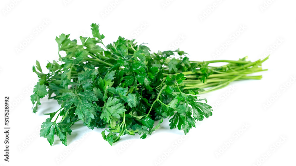 Fresh parsley isolated on a white background, vegetable. Fresh parsley isolated on a white background, vegetable.