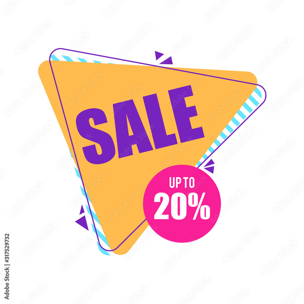 Sale Up To 20 Percent Abstract Label Sale Up To 20 Percent Abstract Label
