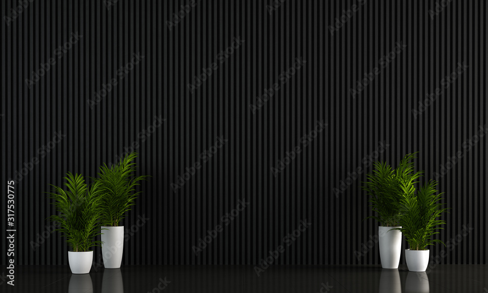 Modern luxury interior design of empty living room interior design and