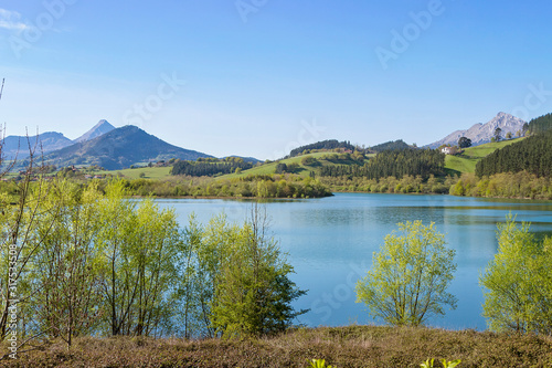 Urkulu swamp lake in Gipuzkoa province, Spain © Imagenatural