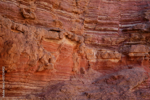 Rocks in Red Canyon. Negev Desert, Eilat, Israel