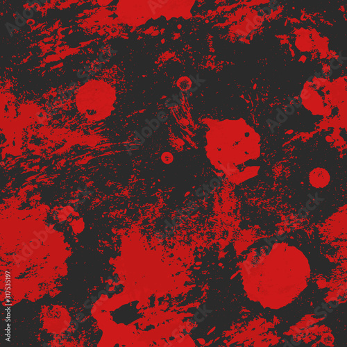 Red spots grunge seamless texture.