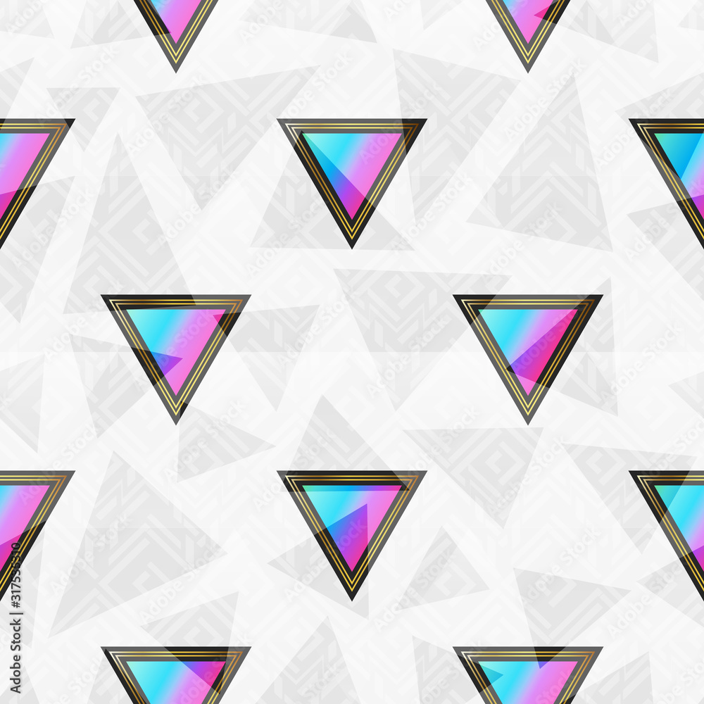 Abstract triangle seamless pattern. Abstract triangle seamless pattern.