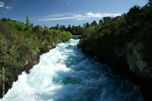 Nowa Zelandia, Wyspa Północna, rzeka Waikato, Huka Falls