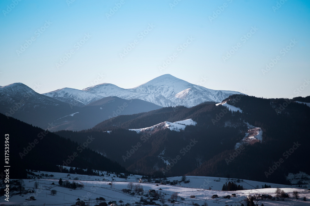 mountain in winter