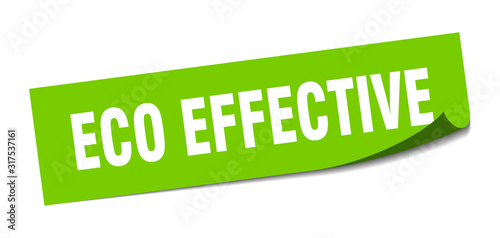 eco effective sticker. eco effective square sign. eco effective. peeler