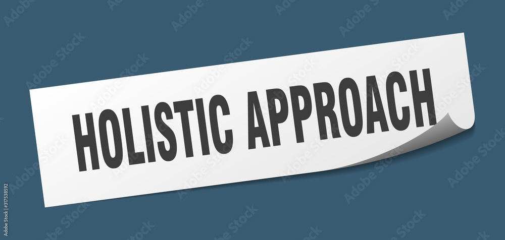 holistic approach sticker. holistic approach square sign. holistic approach. peeler holistic approach sticker. holistic approach square sign. holistic approach. peeler