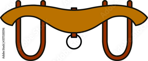 Ancient yoke for oxen icon