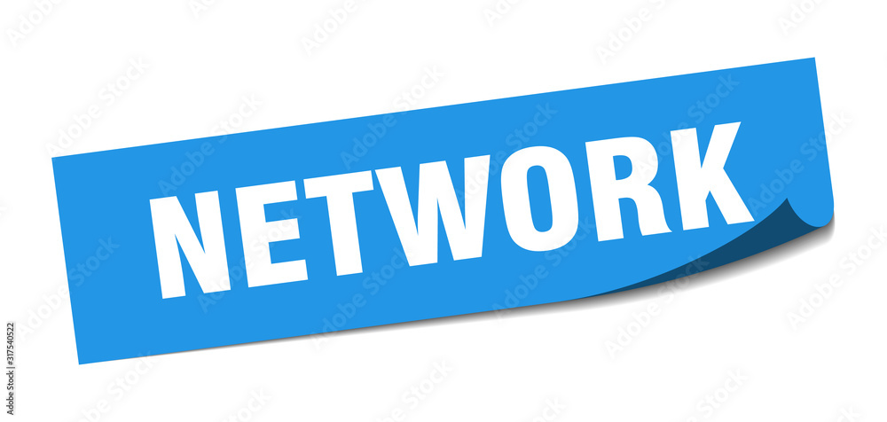 network sticker. network square sign. network. peeler