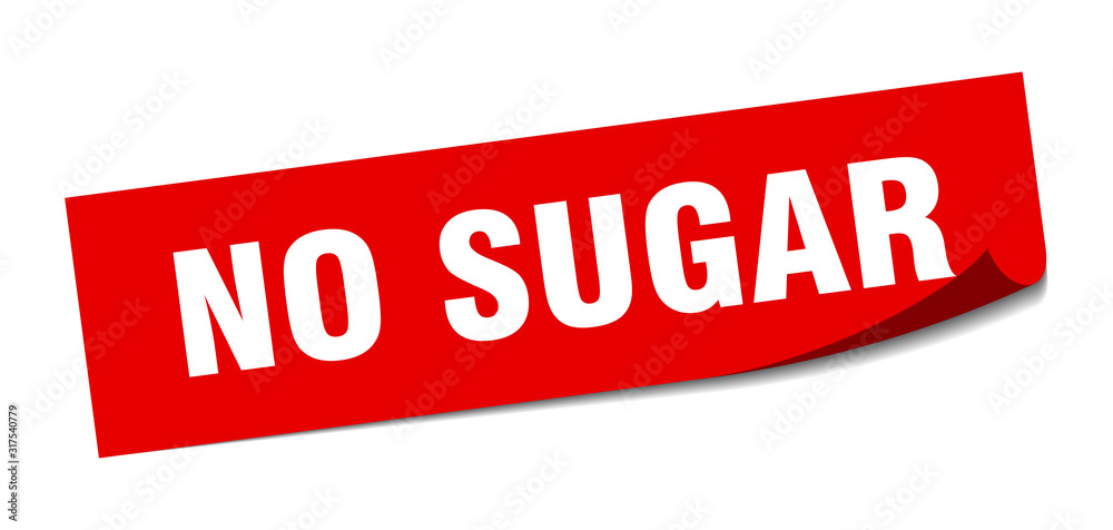 no sugar sticker. no sugar square sign. no sugar. peeler no sugar sticker. no sugar square sign. no sugar. peeler