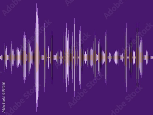 Purple sound wave