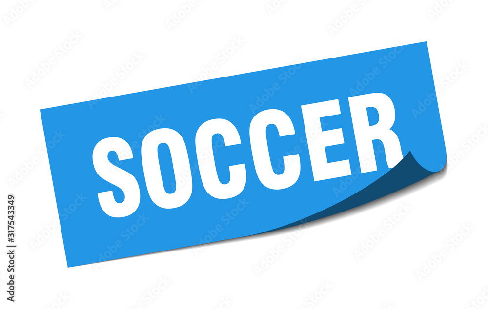soccer sticker. soccer square sign. soccer. peeler soccer sticker. soccer square sign. soccer. peeler
