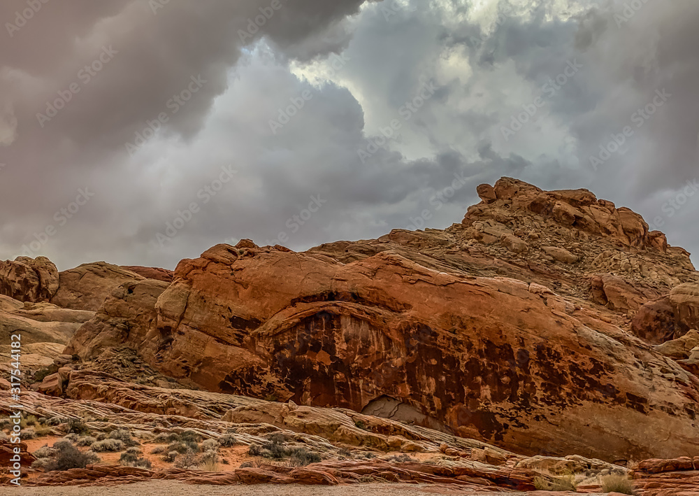 desert thunderstorm mountains 