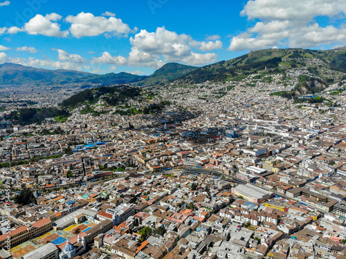 Aerial view of colonial Quito © ecuadorquerido