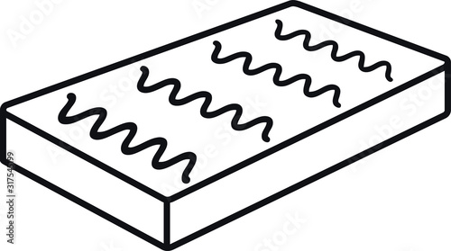  mattress icon  - vector illustration.