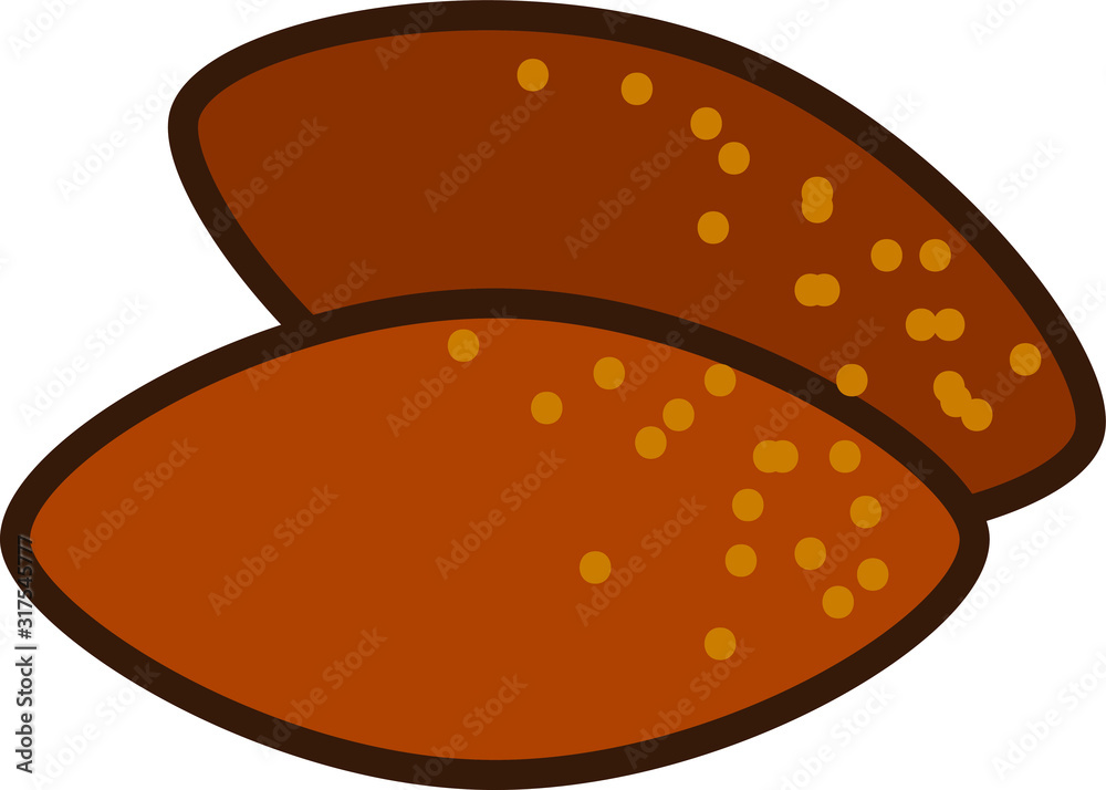 Kibbeh  icon, vector illustration