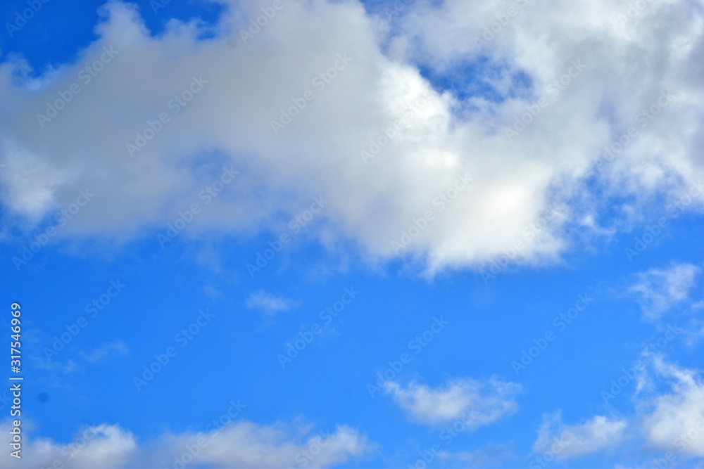 Cumulus clouds against a blue sky Cumulus clouds against a blue sky