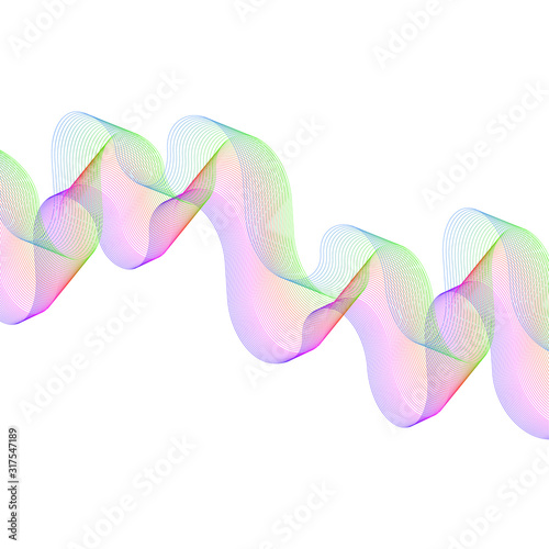Colors Stripe Wave Micro Lines Abstract Object Pattern Background Texture  